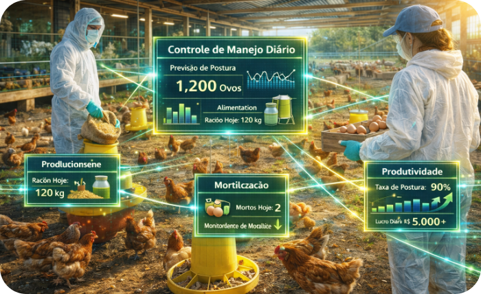 Controle de Manejo Diário na Avicultura Caipira: Onde a Produção é Decidida Todos os Dias