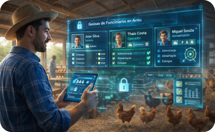 Gestão de Funcionários e Permissões na Granja: Controle, Segurança e Profissionalismo no Campo
