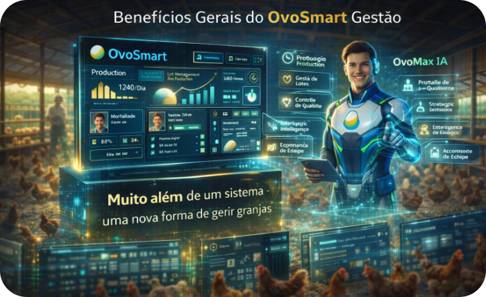 Benefícios Gerais do OvoSmart Gestão: Muito Além de um Sistema, Uma Nova Forma de Gerir Granjas