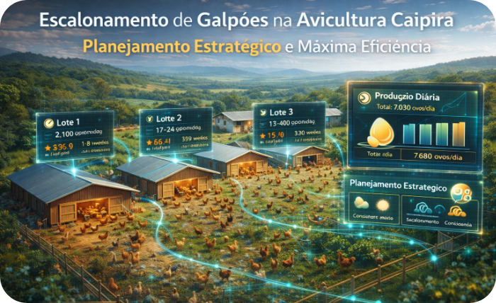 Escalonamento de Galpões na Avicultura Caipira: Planejamento Estratégico e Máxima Eficiência