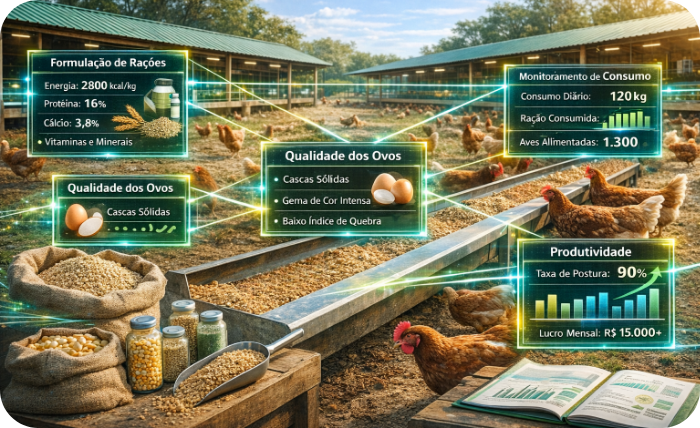 Nutrição Inteligente na Avicultura Caipira: Maximizando Lucro e Qualidade dos Ovos